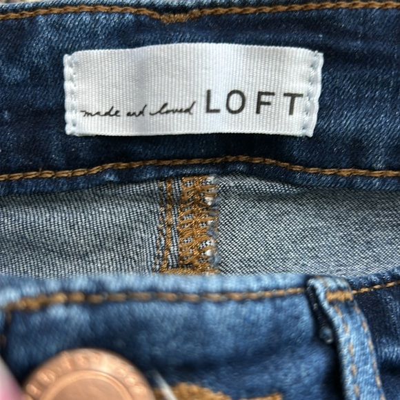 Loft Vintage Dark Wash Skinny Jeans Size 25/0 Great condition. - Picture 4 of 4